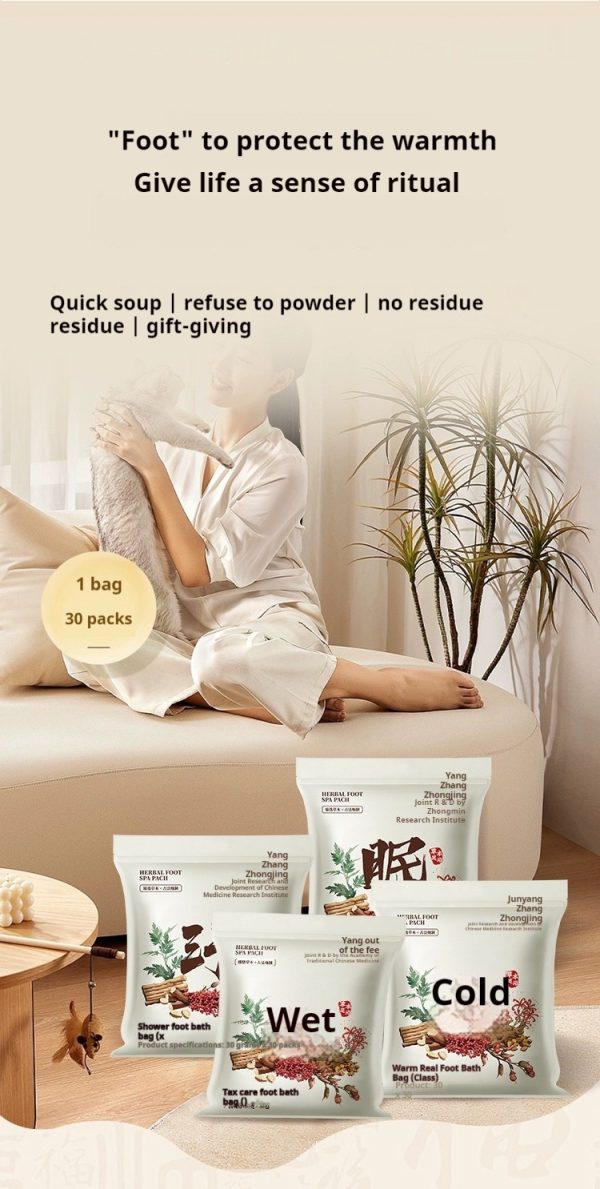 30 bags of herbal foot bath, foot soak pach, foot spa sachet, detox foot soak to remove toxins, traditional Chinese medicine foot bath - Image 8